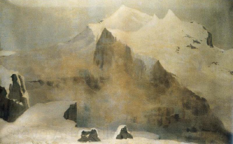 William Stott of Oldham Amethyst Cloud-Jungfrau France oil painting art